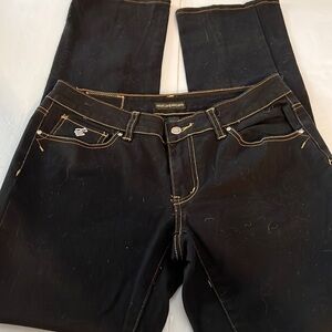 RocaWear dark wash jeans with sequin pockets juniors size 9